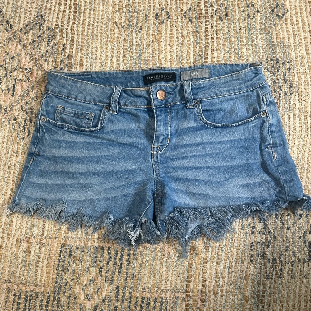 4$ SALE Aeropostale Women's Blue Jean Shorts